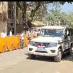 गाड़ा खींचाई को लेकर थाना पुलिस ने  उठाऐ एहतियातिक कदम,मुनादी कर दिए आवश्यक निर्देश