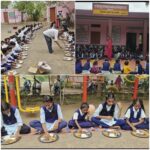 सरस्वती प्रसादम योजना अंतर्गत बड़गांव स्कूल में परोसा रुचिकर भोजन  शिक्षक अशफाक शेख के जन्म दिवस पर बच्चो को बांटी जलेबी