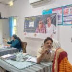 चिकित्सालय मे किया गया निःशुल्क नेत्र परीक्षण शिविर का आयोजन 45 मरीजो का किया परीक्षण